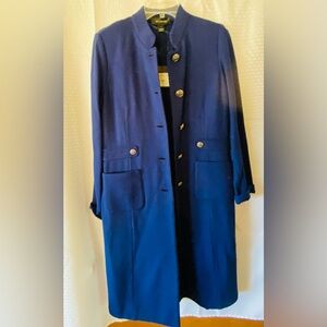 St. John Navy Jacket And Sheath Dress With Silver Buttons With Tags Never Worn 6